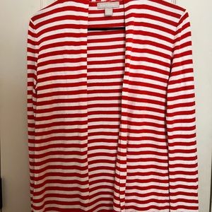 Banana Republic drapey striped cardigan